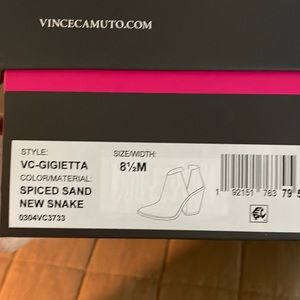 Vince Camuto Gigietta Spice Snake Bootie